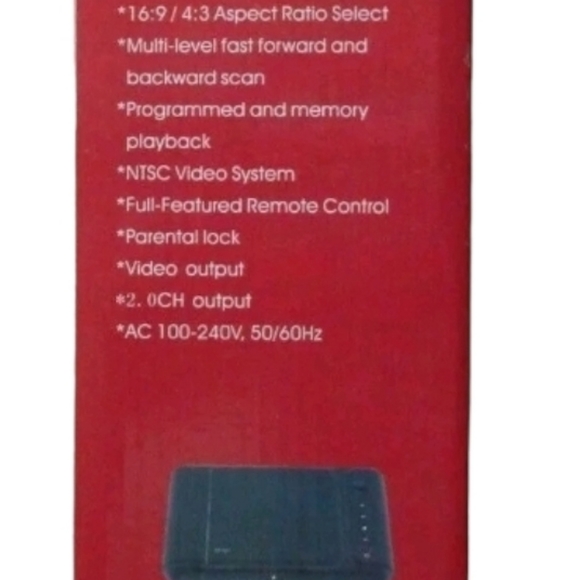 DV-933 DVD MPEG4 DVD CD JPEG PLAYER REMOTE CONTROL NEW With Box Adapter Cords - Picture 7 of 8